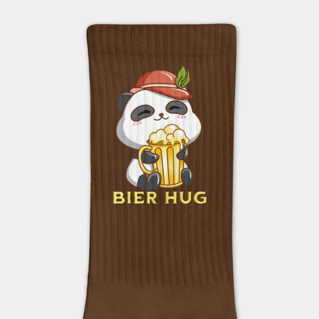 Oktoberfest Bier Hug Panda Pun by HolidayBug