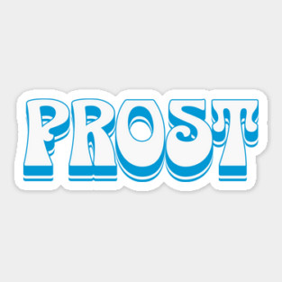 Vintage Prost, Bavaria's Flag Colors Sticker