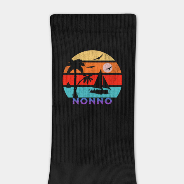 Nonno Retro Sunset Ocean Grandfather by HolidayBug