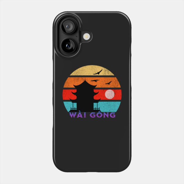 Wài Gōng Retro Sunset Ocean Grandfather Phone Case by HolidayBug