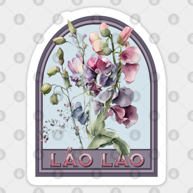 Lǎo lao Vintage Floral Grandmother Sticker by HolidayBug