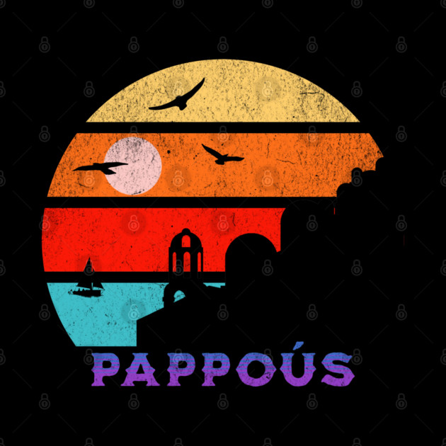 Pappoús Retro Sunset Ocean Grandfather by HolidayBug