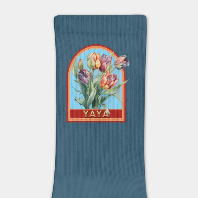 Yaya Vintage Floral Grandmother by HolidayBug