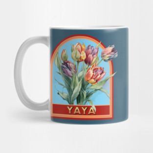 Yaya Vintage Floral Grandmother Mug