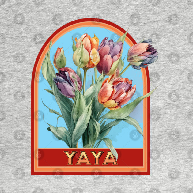 Yaya Vintage Floral Grandmother by HolidayBug