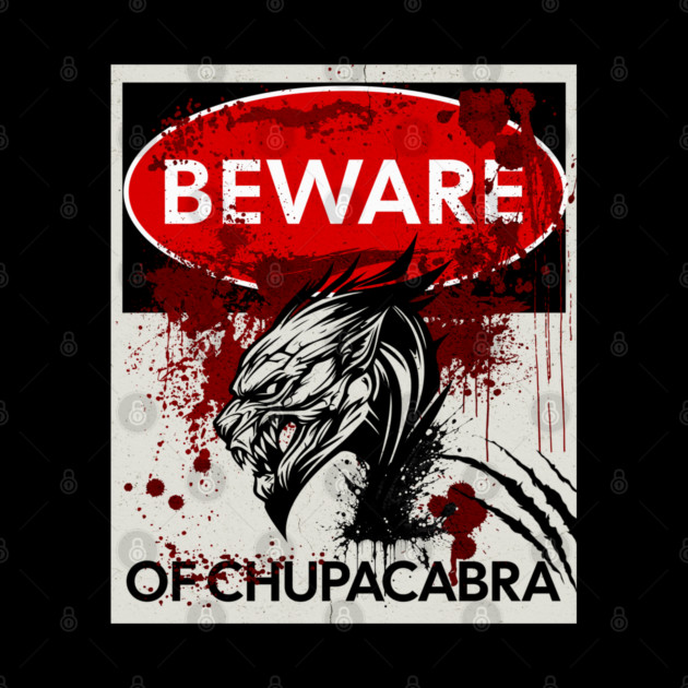 Beware of Chupacabra sign by HolidayBug