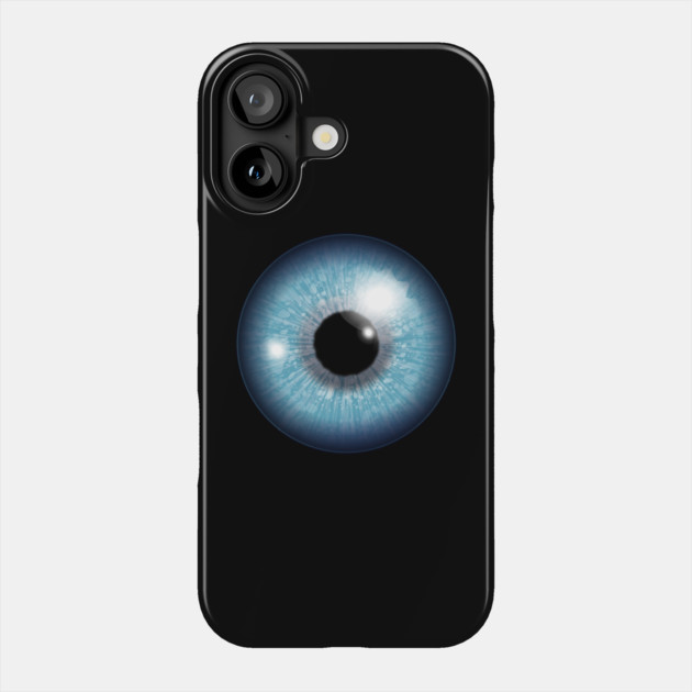 Blue Iris Eyeball Phone Case by HolidayBug