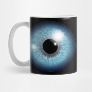 Blue Iris Eyeball Mug