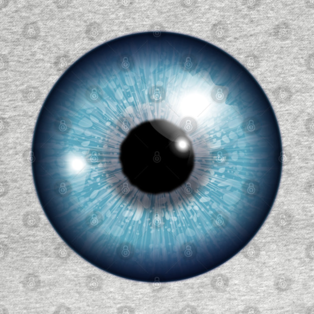 Blue Iris Eyeball by HolidayBug