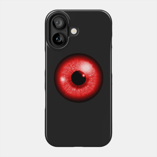 Red Iris Eyeball Phone Case by HolidayBug