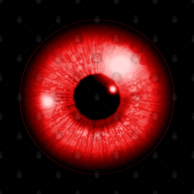 Red Iris Eyeball by HolidayBug