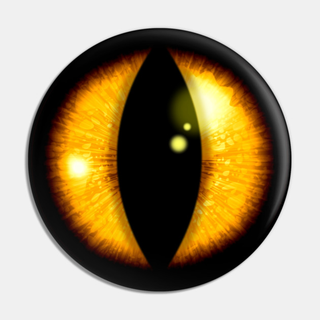 Golden Dragon Eye Pin by HolidayBug