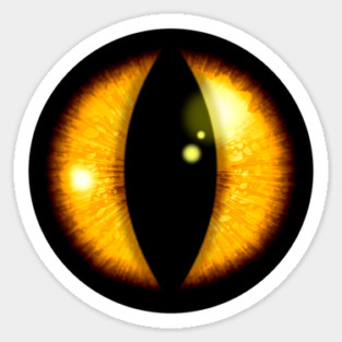 Golden Dragon Eye Sticker