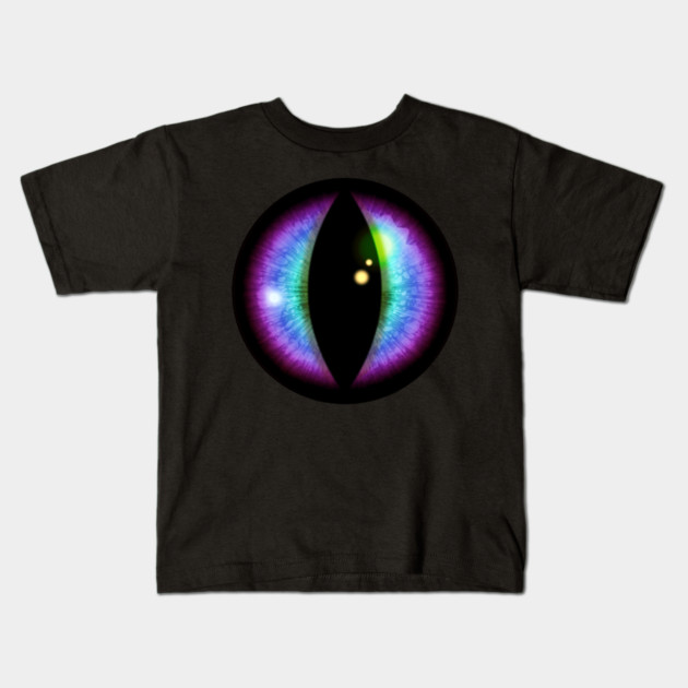 Multi-colored Dragon Eye Kids T-Shirt by HolidayBug