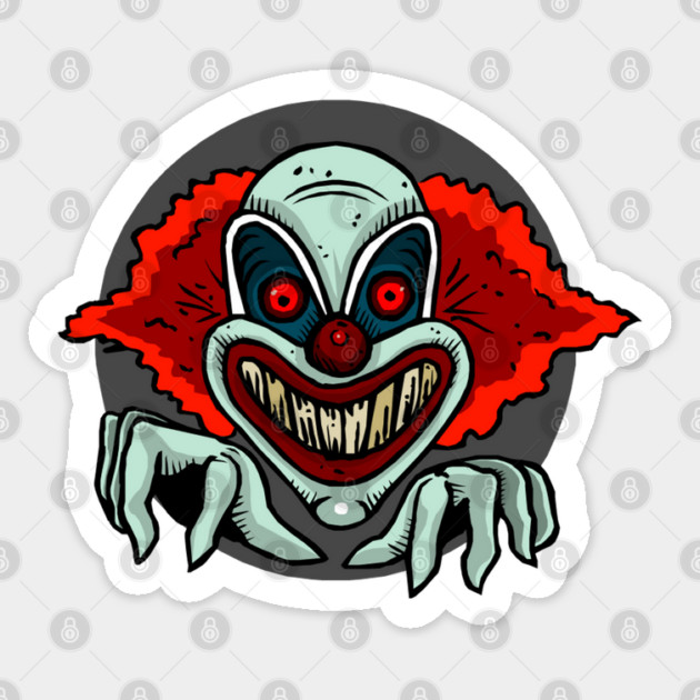 Scary Evil Clown Sticker by HolidayBug