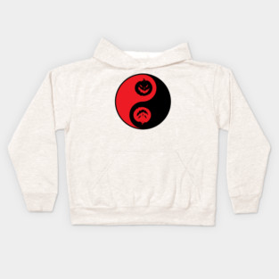 Yin Yang Jack-o-lantern Pumpkins Kids Hoodie