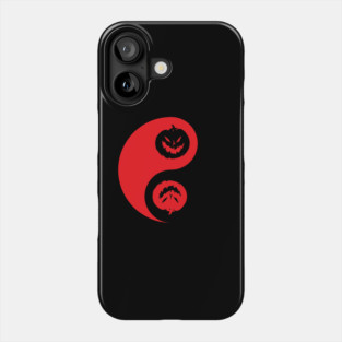 Yin Yang Jack-o-lantern Pumpkins Phone Case