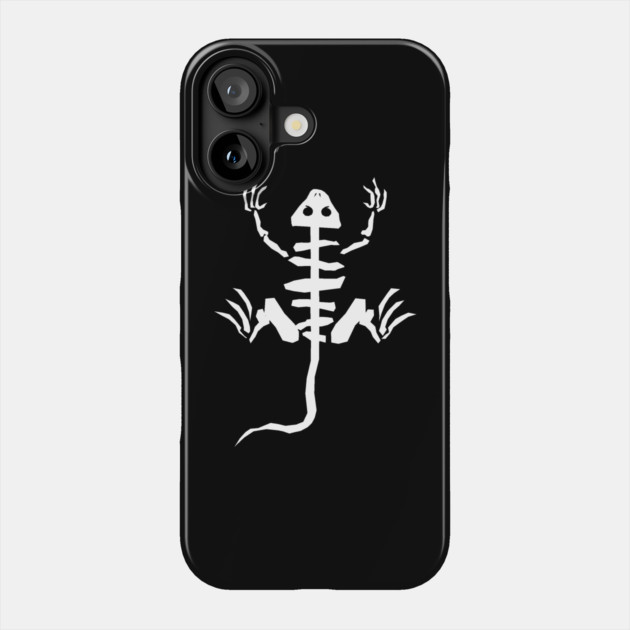 Cartoon Lizard Skeleton Bones Phone Case by HolidayBug