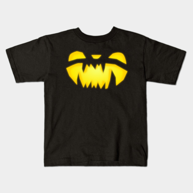 Jack-o-lantern Grin Kids T-Shirt by HolidayBug