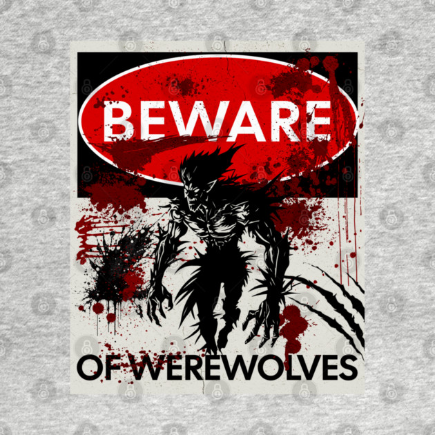 Beware of Werewolves sign by HolidayBug