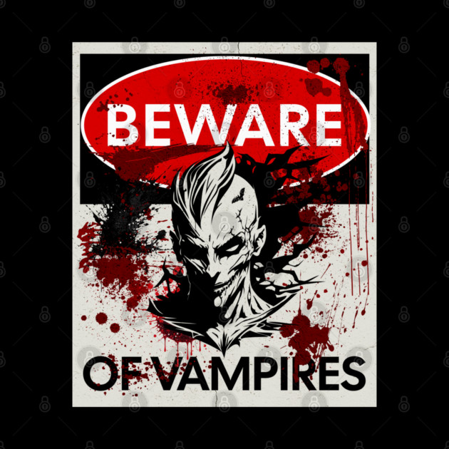Beware of Vampires sign by HolidayBug