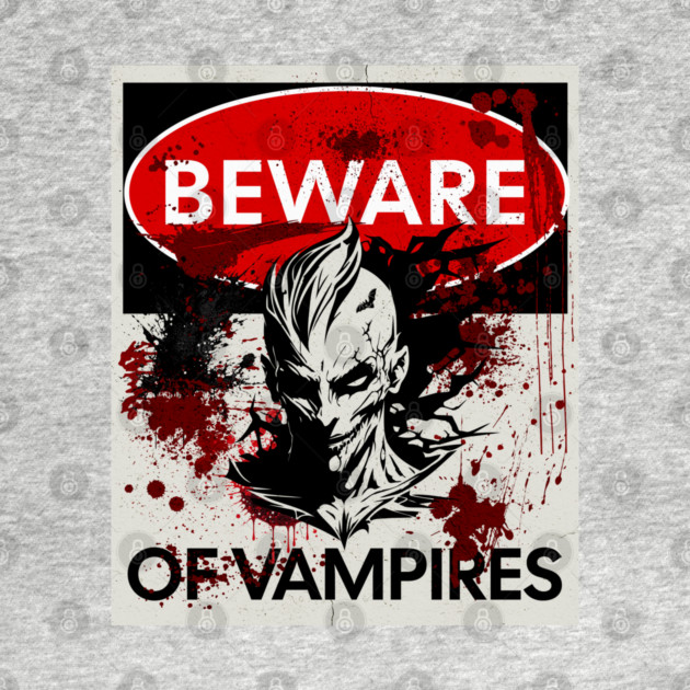 Beware of Vampires sign by HolidayBug