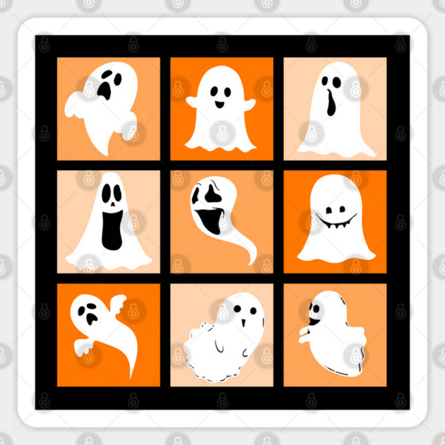 Cute Ghost Patchwork Sticker by HolidayBug
