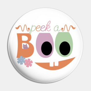 Peek-a-Boo Halloween Jack-o-lantern Pin