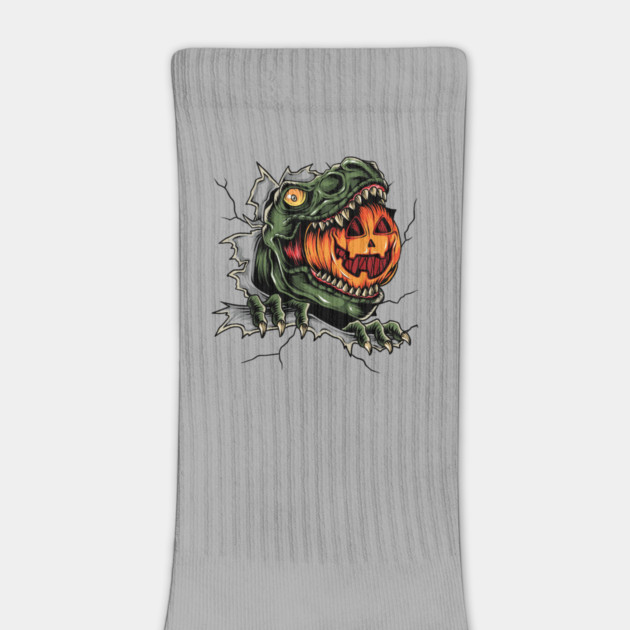 Dinosaur Eating Jack-o'-lantern by HolidayBug