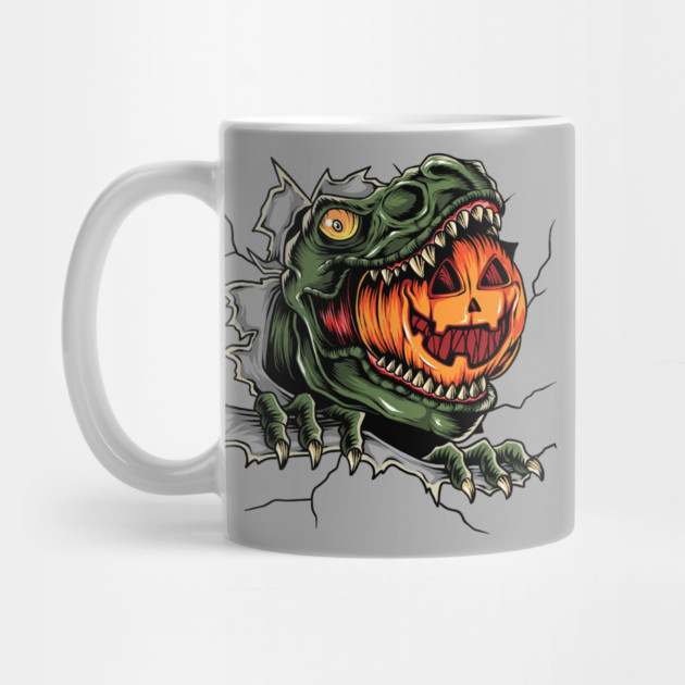 Dinosaur Eating Jack-o'-lantern by HolidayBug