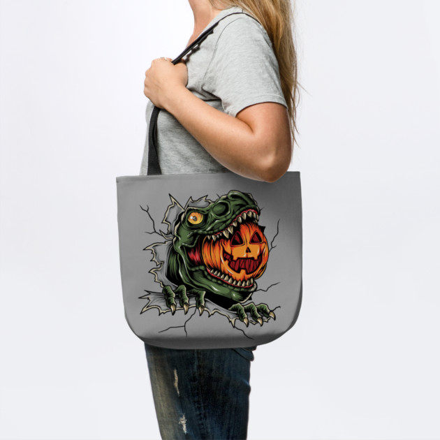 Dinosaur Eating Jack-o'-lantern by HolidayBug