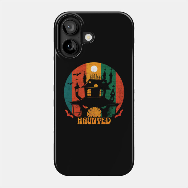 Grunge Haunted House Halloween Phone Case by HolidayBug