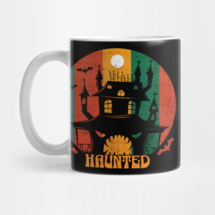 Grunge Haunted House Halloween Mug