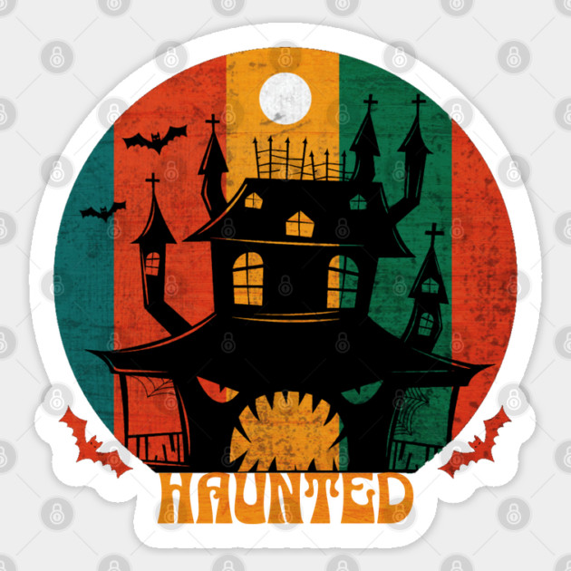 Grunge Haunted House Halloween Sticker by HolidayBug
