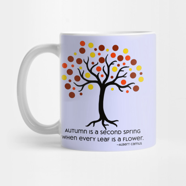 Stylized Autumn Tree; Autumn is a Second Spring by HolidayBug