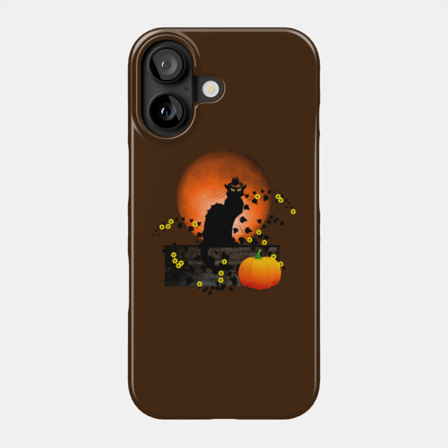 Chat Noir Thanksgiving Phone Case by HolidayBug