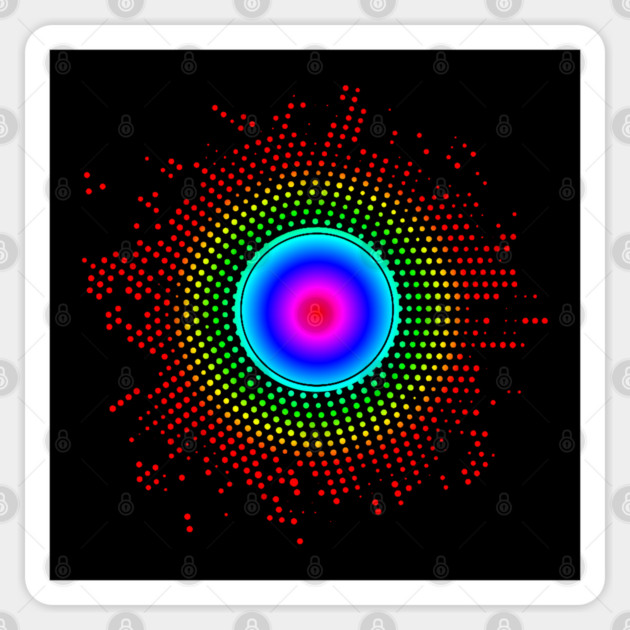 Rainbow Dots Sticker by HolidayBug