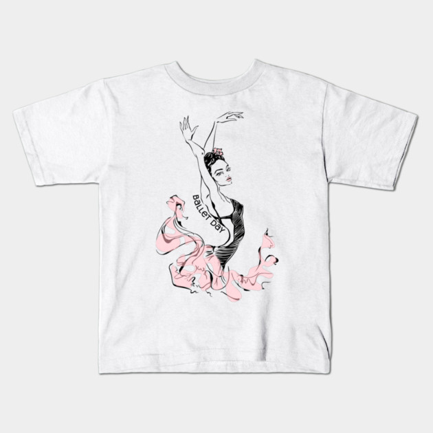 Ballet Day, ballerina Kids T-Shirt by HolidayBug