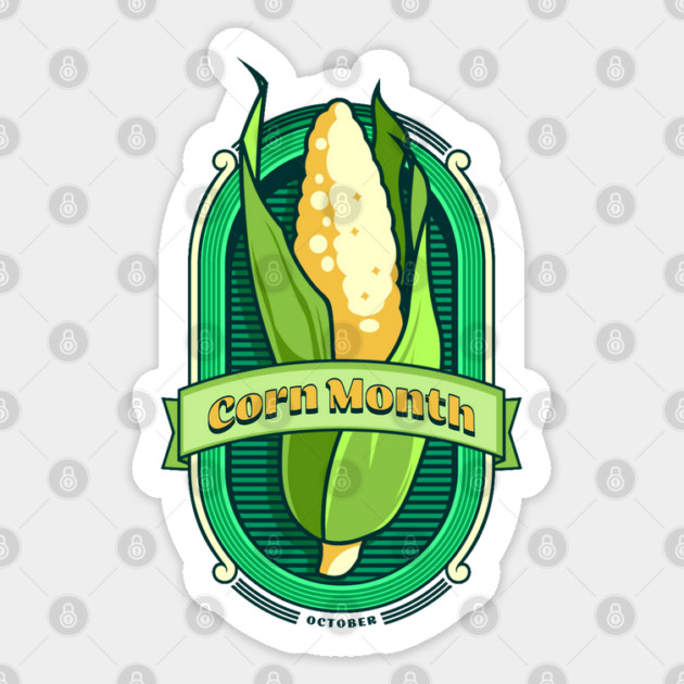 Corn Month October Sticker by HolidayBug