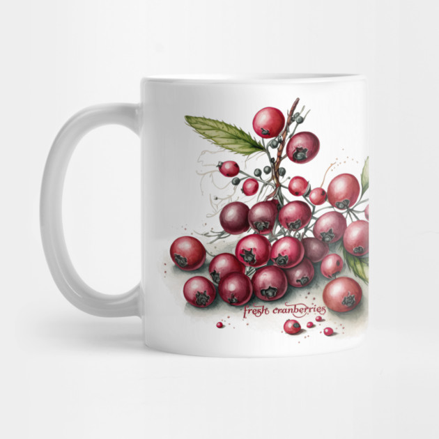 Botanical Fresh Cranberries by HolidayBug