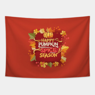 Pumpkin Spice Season Tapestry