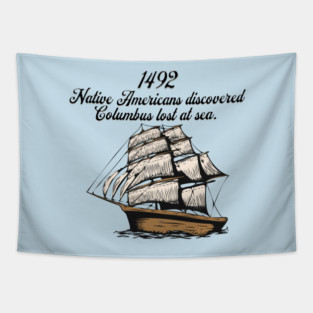 1492 Columbus discovered lost at sea Tapestry