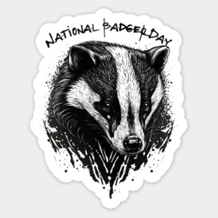 National Badger Day Sticker