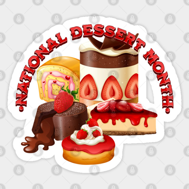 National Dessert Month Sticker by HolidayBug