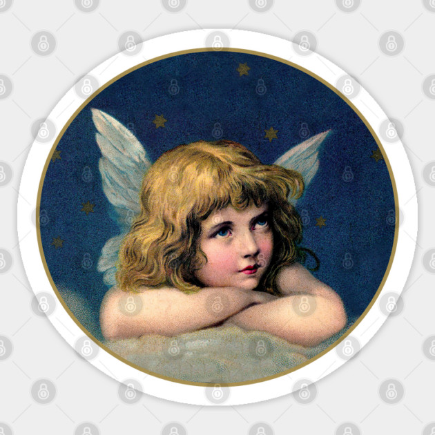 Vintage Christmas Angel Sticker by HolidayBug