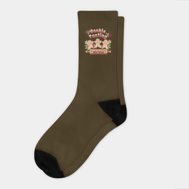 Christmas Cookie Tasting Crew Socks by HolidayBug