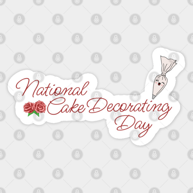 National Cake Decorating Day, piping bag Sticker by HolidayBug