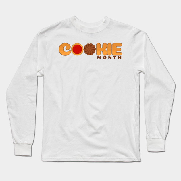 Cookie Month Long Sleeve T-Shirt by HolidayBug