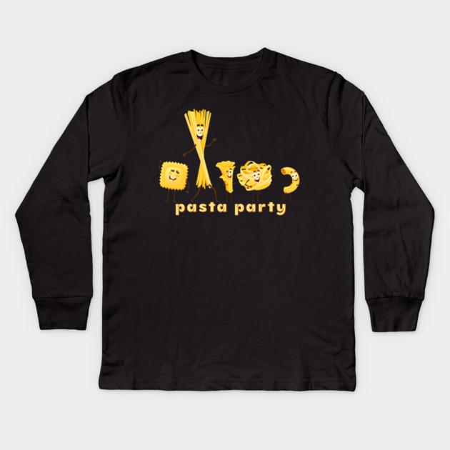 Pasta Party Kids Long Sleeve T-Shirt by HolidayBug