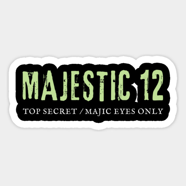 Majestic 12 UFO Alien Investigation Magnet by Paranormalshirts